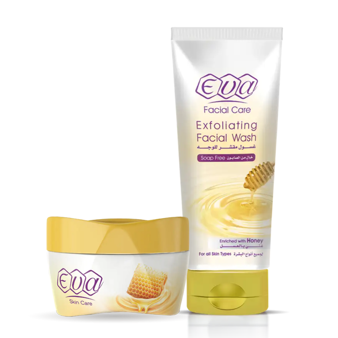 Výhodný set krém a exfoliačný čistič pleti med